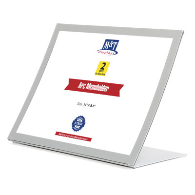 Desktop Menu Holder Landscape Curved