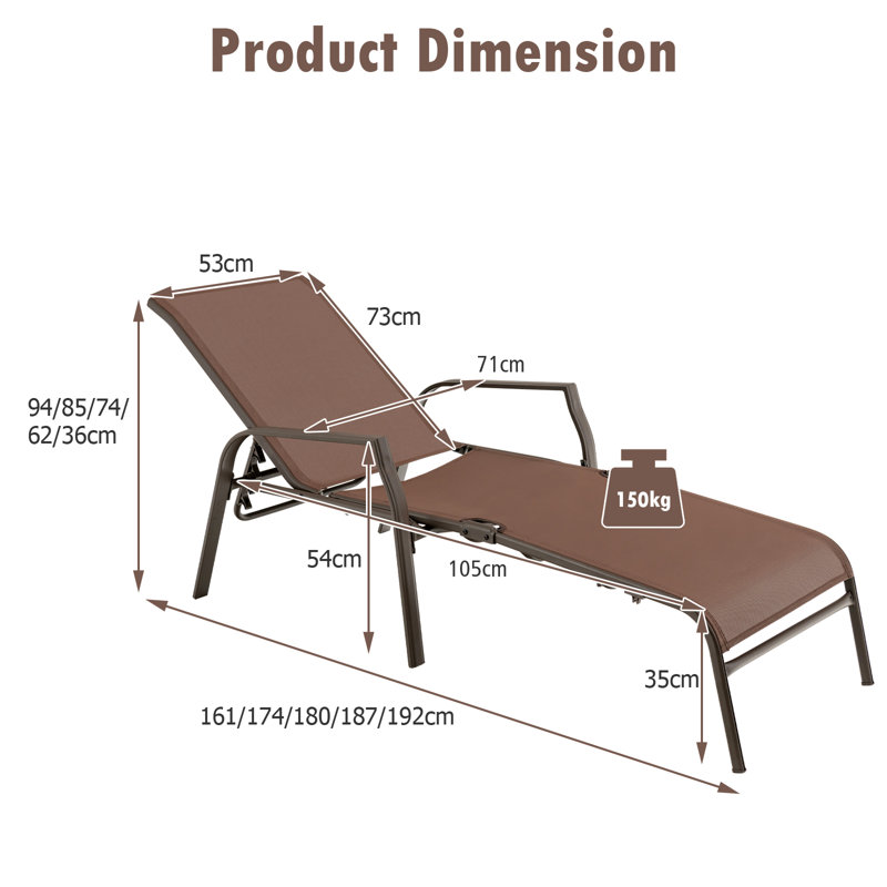 Addalie 192cm Long Reclining Single Chaise