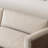Wabi-Sabi Style Washable Linen Wood Sofa