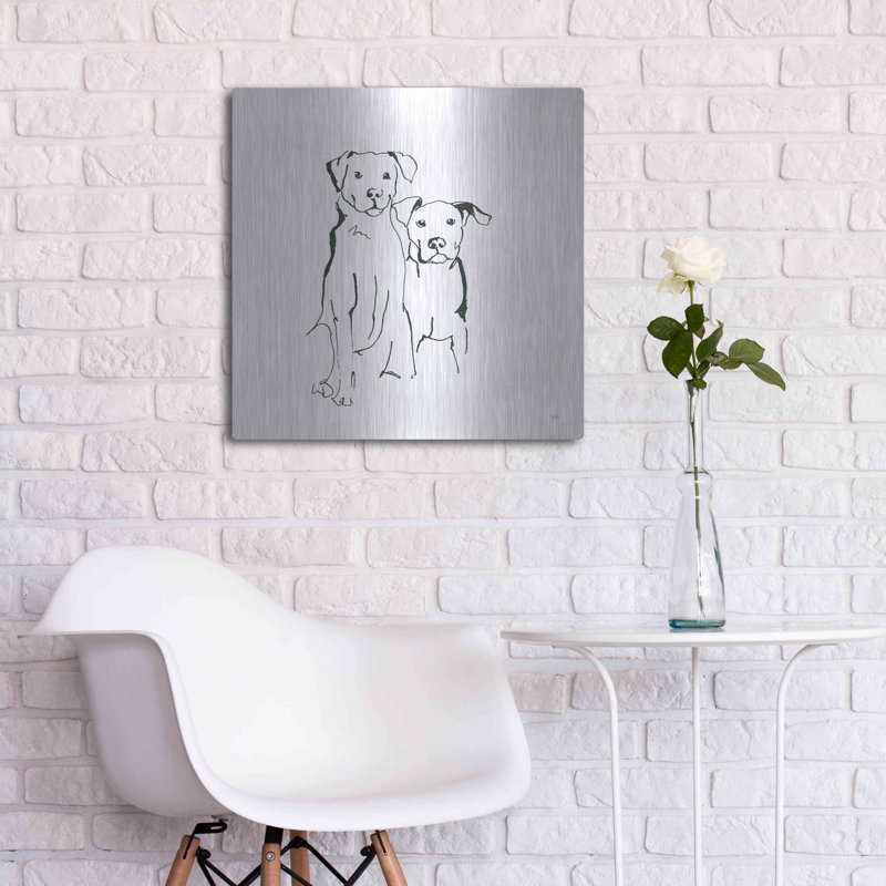«L amovible Mutts IV» par Chris Paschke, H 24 po x l 24 po