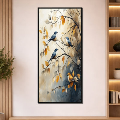 " Songbirds On Autumn Branches "