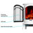 18.5'' W Electric Fireplace with 5118 BTU-46967374