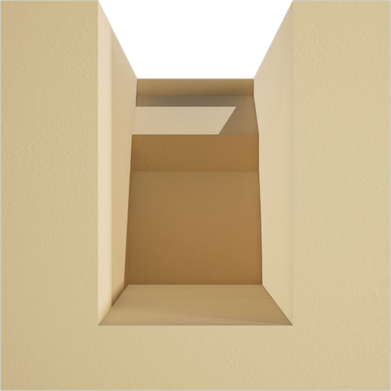 Queue de chevron en uréthane Monterey Signature, brun clair apprêté, H 6 po x l 16 po x P 6 po