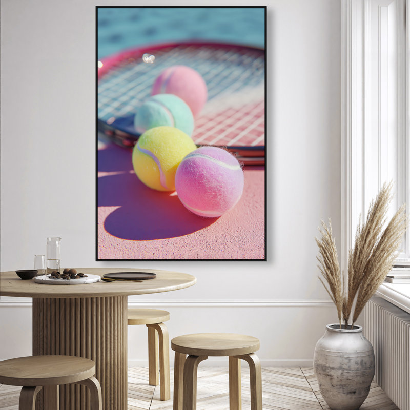Candy Court Print by Oliver Gal, 31"H x 21"W, Black Floater Frame