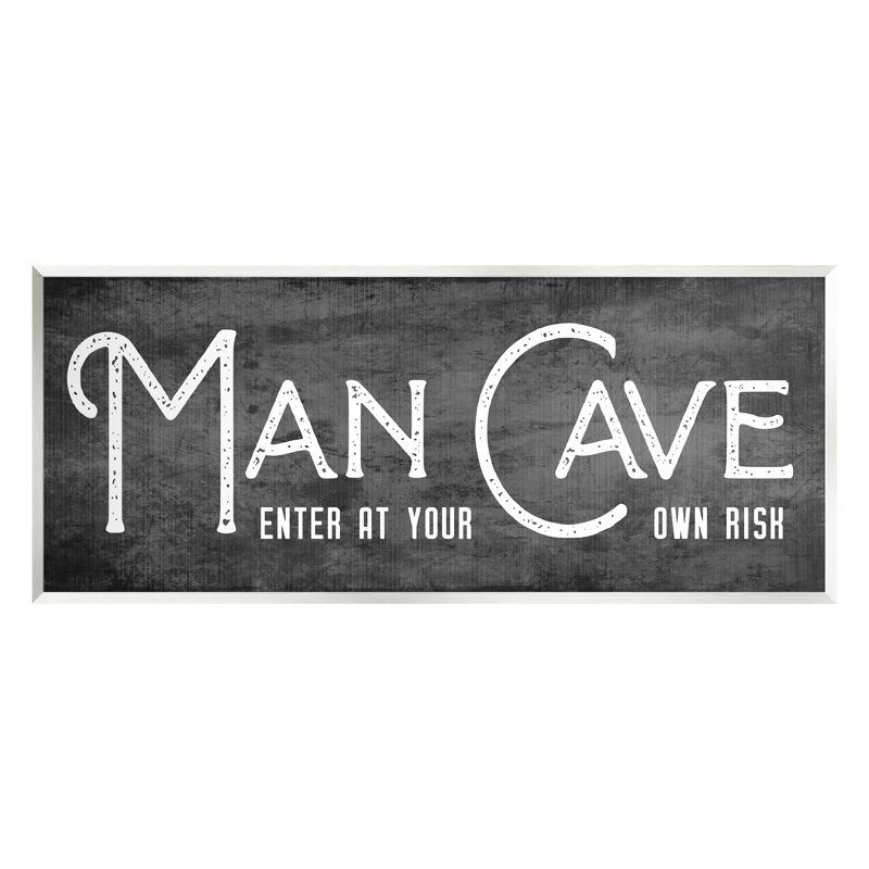 Signe d'entrée «Man Cave» par CAD Designs - impression sur MDF
