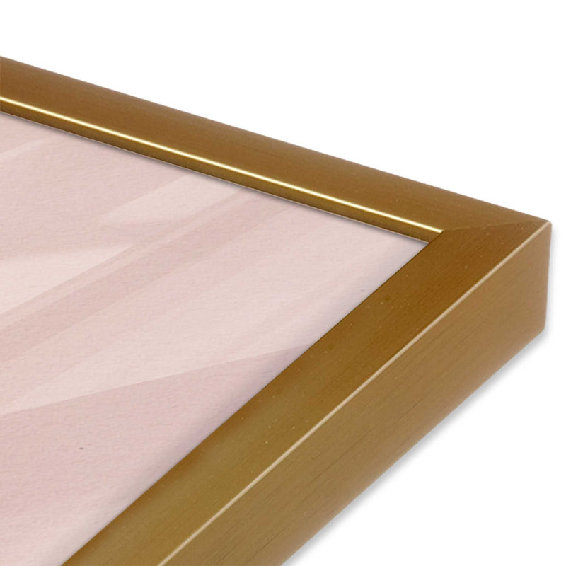 Imprimé pastel «Paradise Delight II», H 37,25 po x l 25,25 po, Cadre doré poli