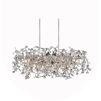 Ambriz 7 - Light Chrome Geometric Pendant