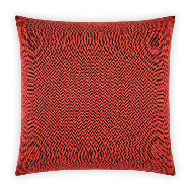 Pyke Indoor/Outdoor Pillow Cover & Insert, Square 22", Red
