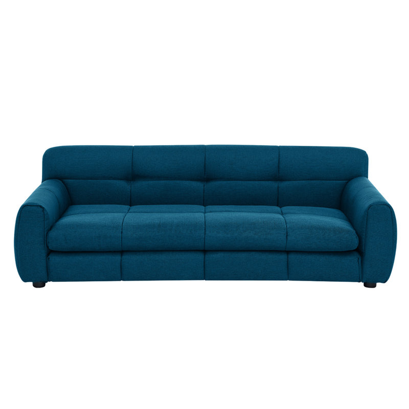 Chien confortable avec un tissu en lin bleu foncé de haute qualité, idéal pour les chiens de grande taille et surdimensionnés