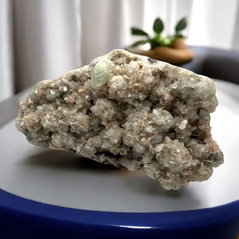 Auspicious Green Apophyllite Crystal