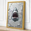 Shark Breaks Through Modern - Wrapped Canvas-1927947464-1927947506