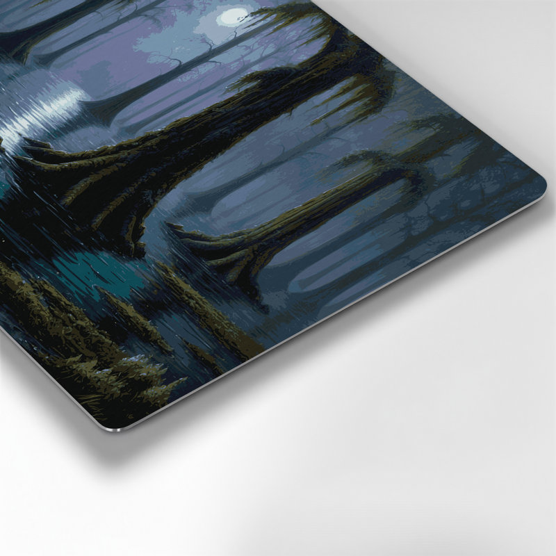 Art mural noir Sci Fi Misty, H 96 po x l 120 po x P 0,05 po