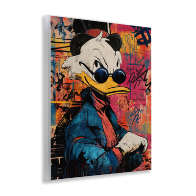 Caricature de style pop sur plaque, par Svetlana Aleynikova