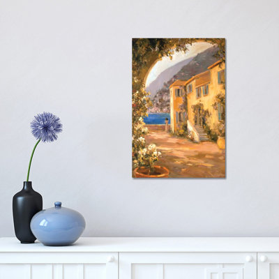 Italian Villa I by Allayn Stevens - Wrapped Canvas Painting