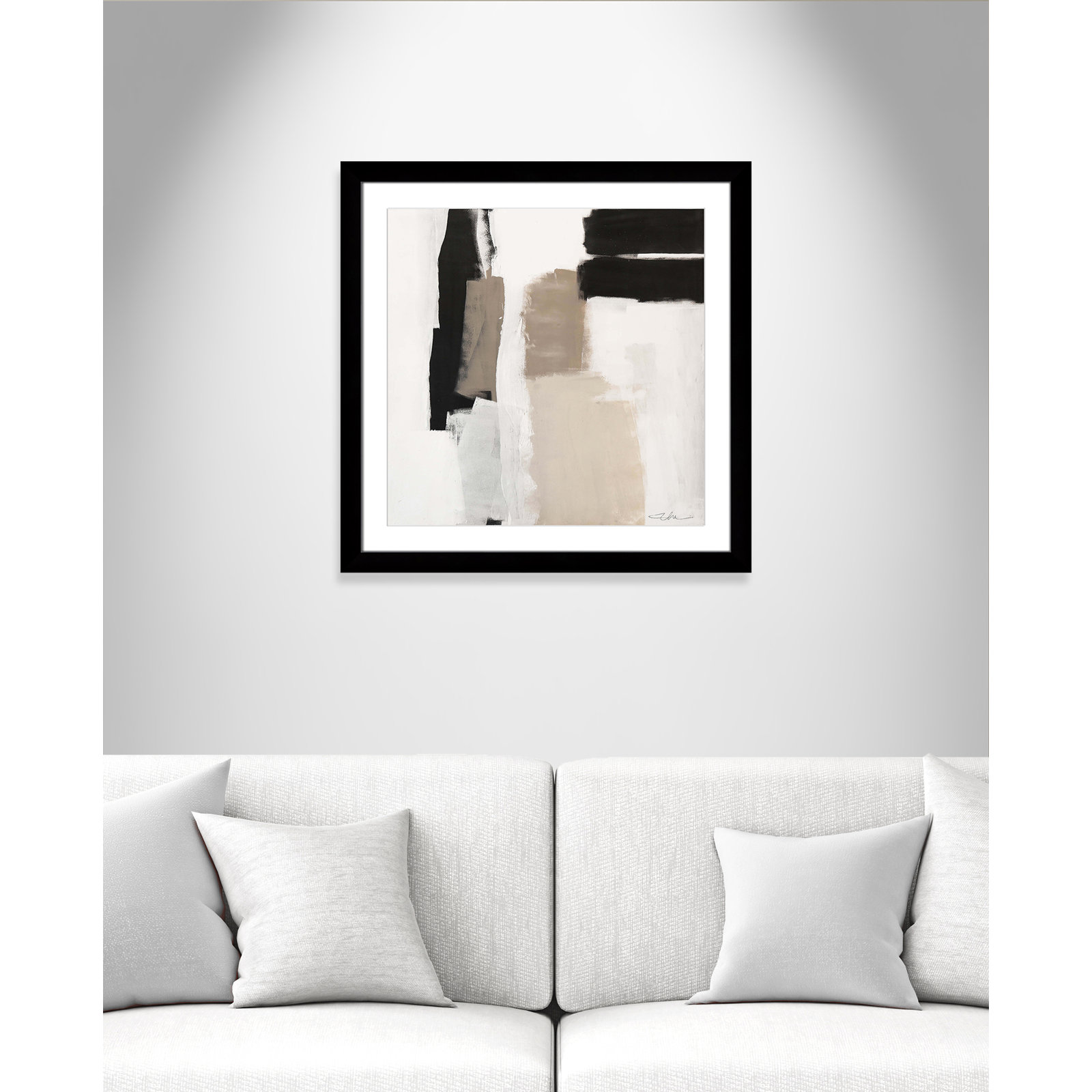 Earth Scapes II-A Print by Casa Fine Arts, 29" H x 29" W x 1.25" D, Black Cube Framed