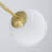 39" Mid-Century Modern 6 - Light Sputnik Sphere Milk Glass Chandelier