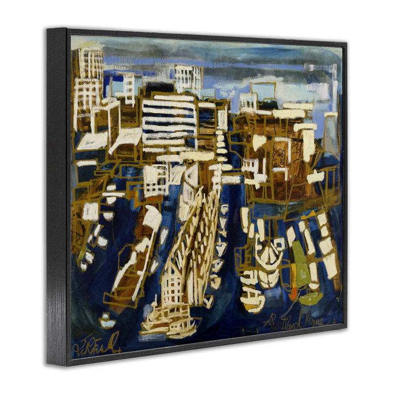 Estampe numérique audacieuse et audacieuse, dessin par Erin McGee Ferrell, H 11 po x l 14 po, Giclée encadrée noir minuit
