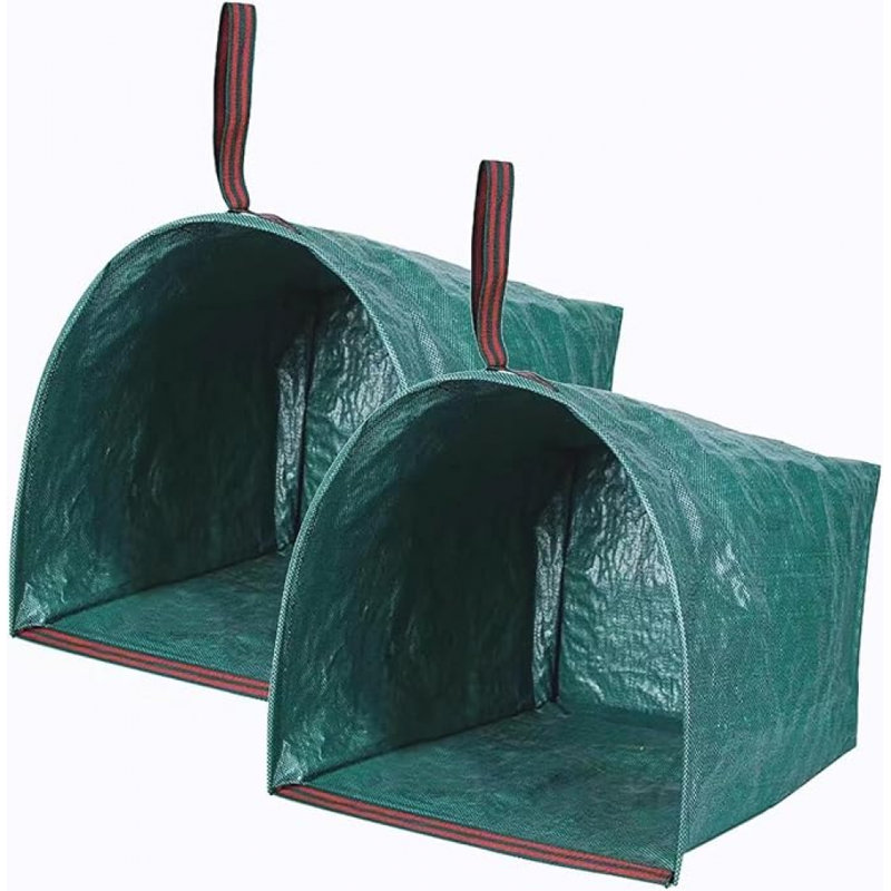 Grande poubelle pliable avec feuilles et jardin 150l