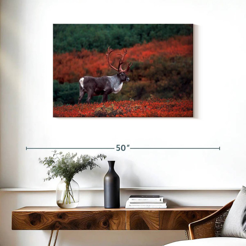 Autumn Caribou, 24" H x 36" W