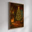 Décoration murale rétro de Noël encadrée avec cheminée et arbre-1572454070-1572454071