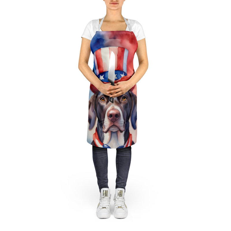 Patriotic American Apron, German Shorthaired Pointer