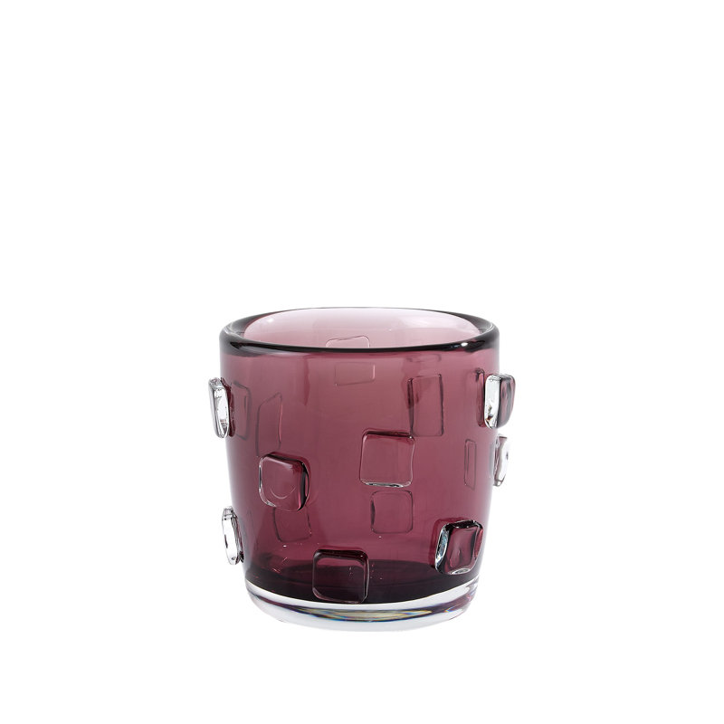 Ingot Vase-Plum-Sm, Plum