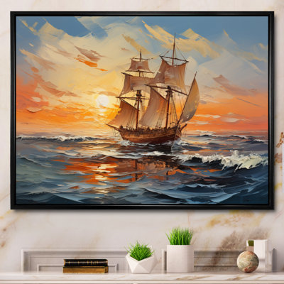 Teja Boat Vibrant voyages II sur toile