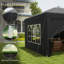 Outsunny 3 x 6 m Garden Pop Up Gazebo with Sidewalls Water Resistant-118943217