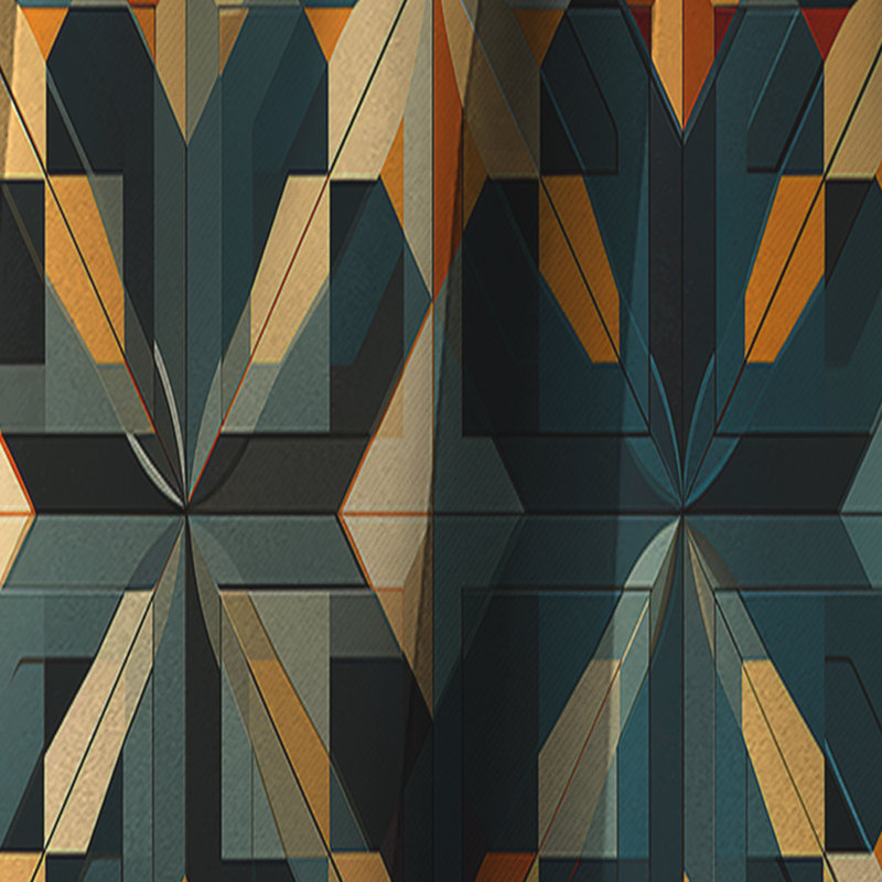 Mosaïque géométrique Classic Elegance - Rideau abstrait - Rideau géométrique occultant - 1 panneau, L 52 po x L 108 po