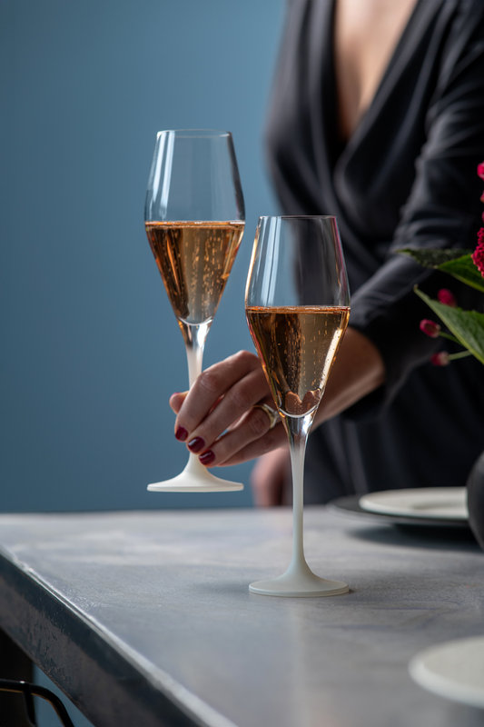 Manufacture Rock Blanc Champagne Flute