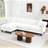108.7" Wide Sectional Sofa With Ottoman-457211510