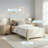 Modern Scalloped Upholstered Kids Twin Bed