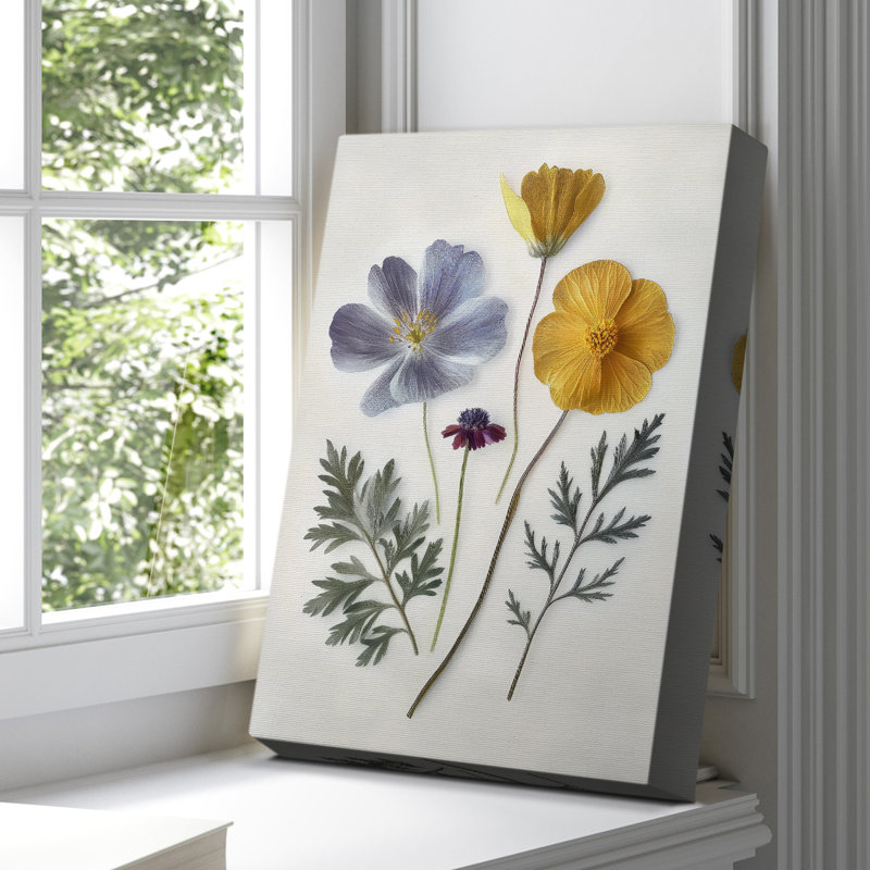 Floral avec toile tendue tendue CCII Gallery, H 18 po x l 12 po