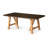 Severo Modern Indoor/Outdoor Brown 78.7" Rectangular Concrete Fiber Dining Table
