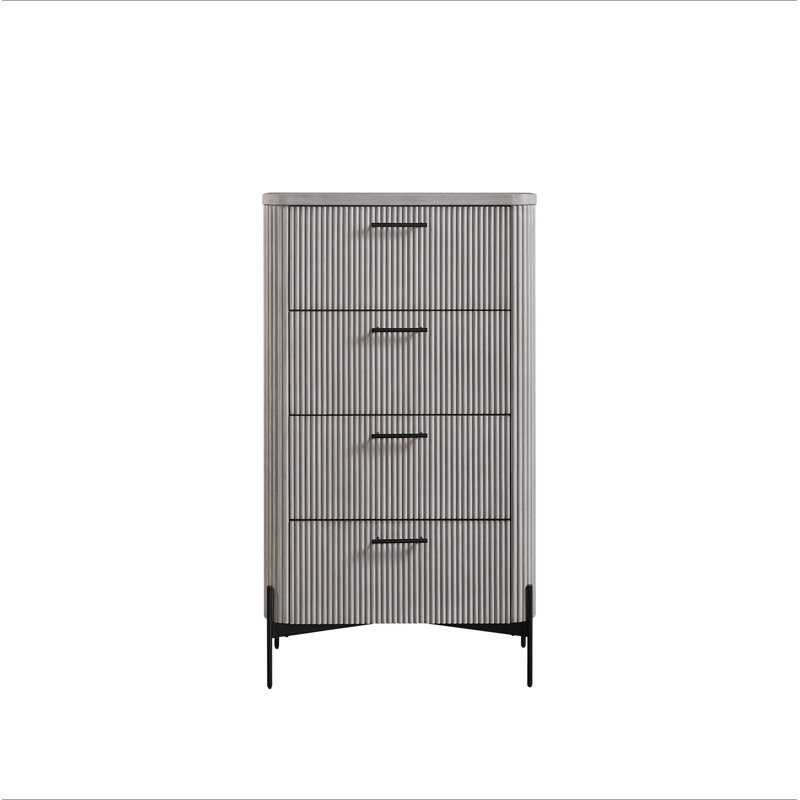 Commode 4 tiroirs, Taupe