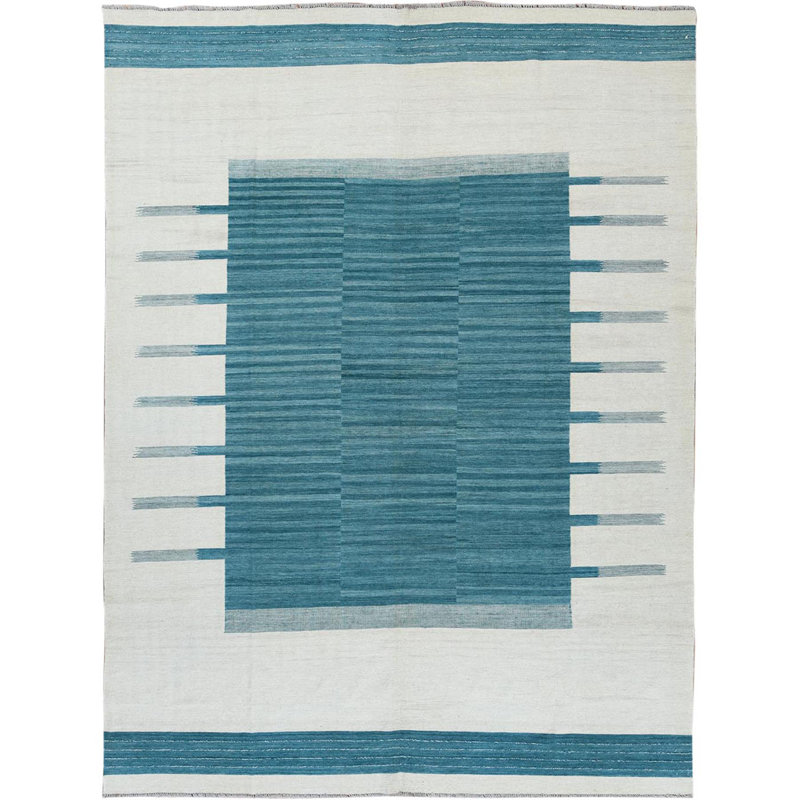 Tapis unique en laine noué à la main 9 pi 5 po x 11 pi 9 po nouvel âge Jahsire