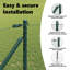 Vidaxl Fence With Posts PVC-Coated Steel-116797915-116797917