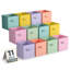 Bacs de rangement Sorbus 11 po - cubes de rangement pliables en tissu avec poignées, paquet de 12 - Rainbow Pastel-1531593401-1531593403