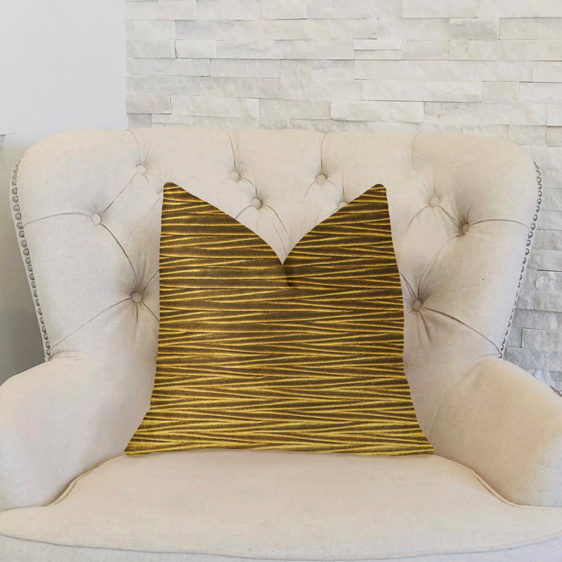 Coussin décoratif luxueuse texturée Valentina, 16 po x 1 po