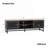 Wood Console Table with 3 Shelves,Metal Leg