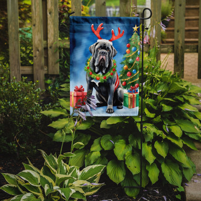Drapeau de Noël renne de jardin