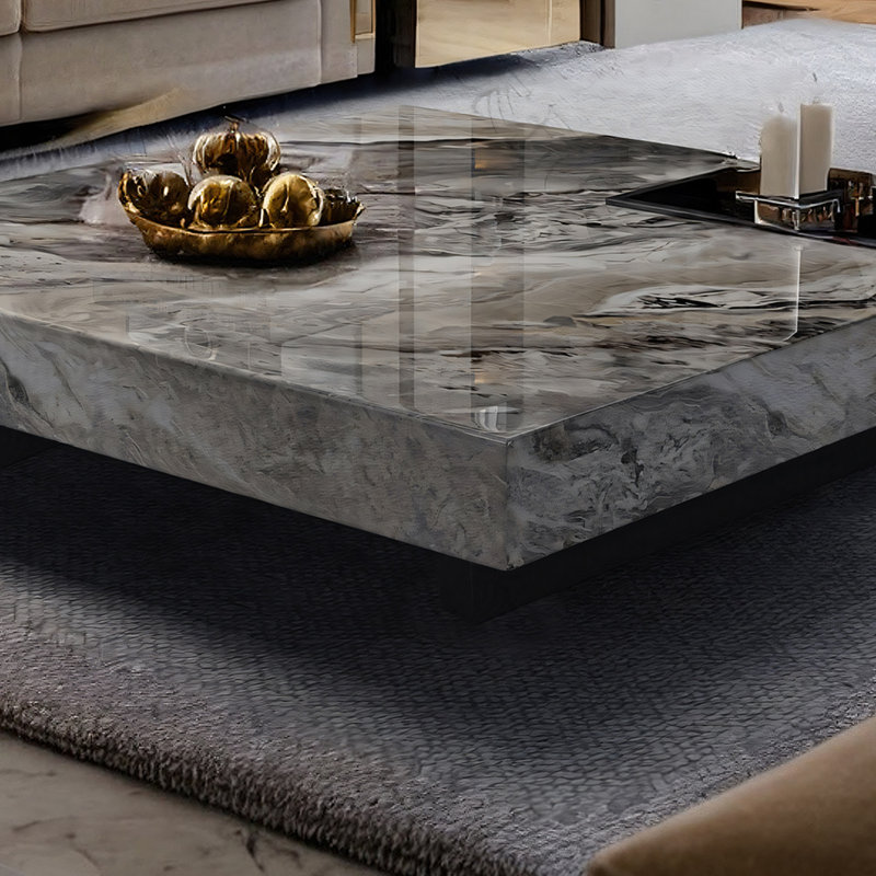 Briamarie 39.37'' Square Sintered Stone Coffee Table