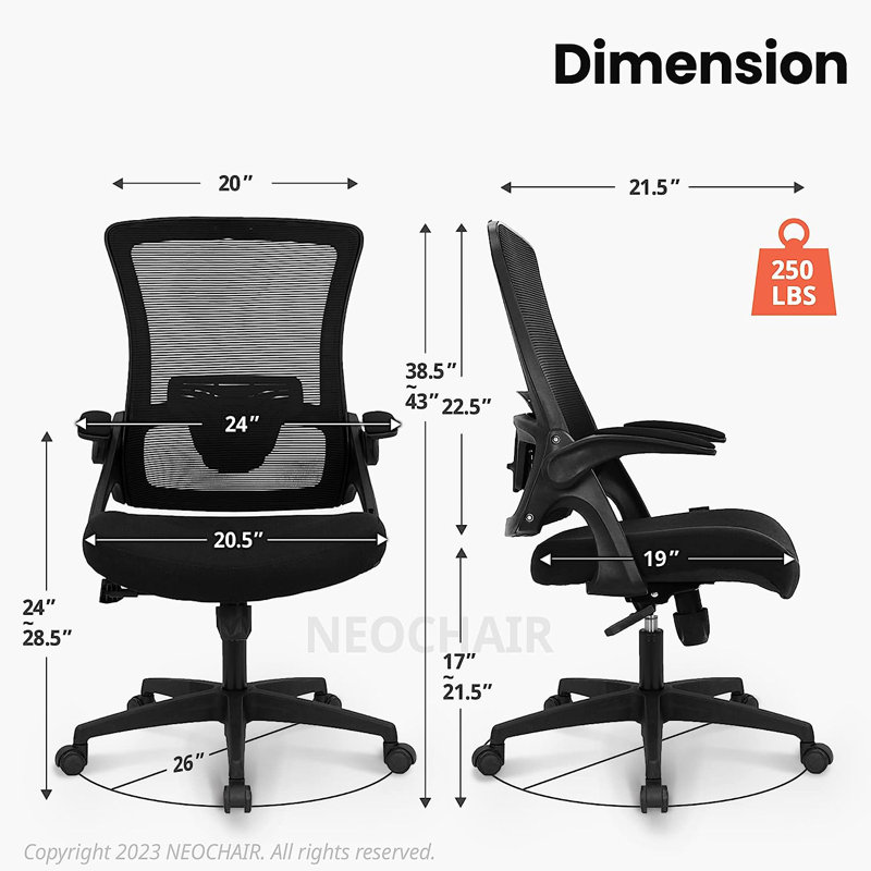 Huxleigh Mesh Task Chair, Black