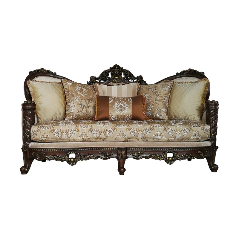 Canapé ACME Devayne avec 6 coussins en tissu et 50685