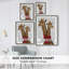 «Giraffes and Bow», reproduction encadrée-2024240346