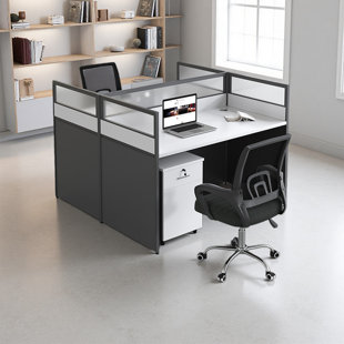 Rectangle 2 Person Office Cubicle Desk