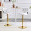 Ensemble de tabourets de bar à hauteur réglable avec base en métal-236966535