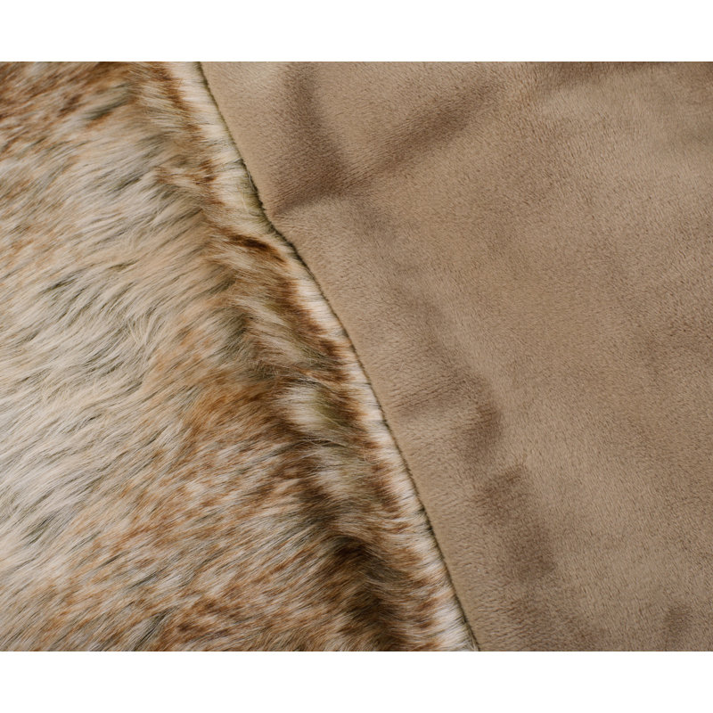 Brown Bear Faux Fur Blanket