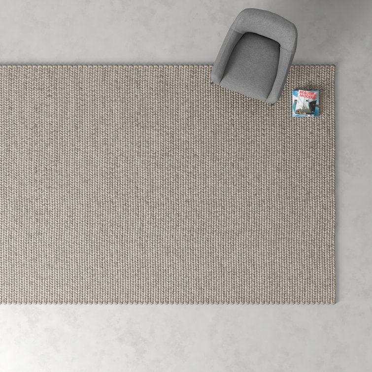 Ithaca Handmade Light Gray/Ivory Area Rug