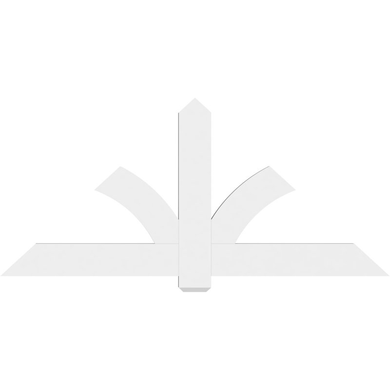 Support pour pignon en PVC Redmond, H 33 po x l 72 po (pas 11/12), P 2 po x F 6 po